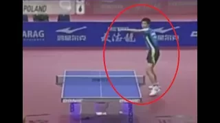 [TT Penhold Tricks] Wang ZengYi twiddle shakehand for high Smash