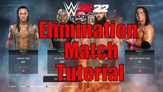 WWE 2K22 - How To Do Elimination Matches