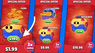 😱 Speedrun 140 Mega Box Glitch in Brawl Stars 😱 20+ New Brawlers