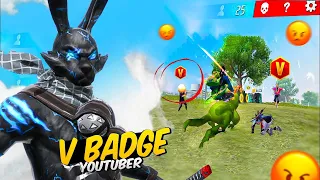 Dominating V Badge Youtubers In Top 1 Grandmaster Lobby with 38 Kills with Tonde Dae 😱 Free Fire