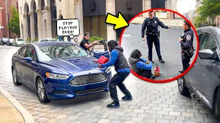 Dumping Gasoline On Cars In The Hood Prank!! *GONE VERY WRONG*