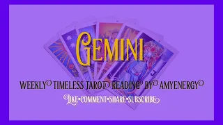 GEMINI ~ Weekly Tarot Reading ~ March 29 - April 4th