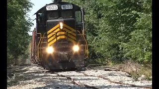 Train derailment on the ND&W Railroad