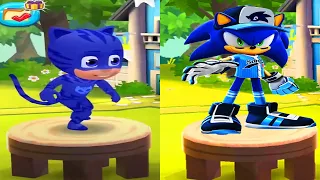 Sonic Dash vs Tag with Ryan PJ Masks Catboy Gameplay