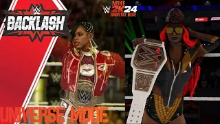 HUGE WOMEN'S TITLE MATCH IN MIAMI! : Backlash WWE 2k24 Universe Mode