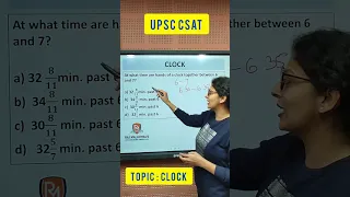 #csat #shorttrick : Clock | Reasoning | UPSC CSAT