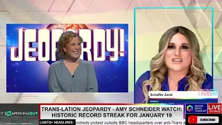 TRANS-lation Jeopardy - Amy Schneider Watch- Historic Record Streak For January 19