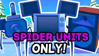 I Used ALL SPIDERS in ENDLESS MODE!! (Toilet Tower Defense)