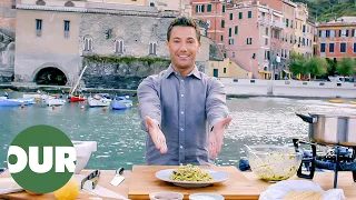 Gino's Seafood and Pesto Pasta on the Ligurian Docks | Gino's Italian Escape E23 | Our Taste