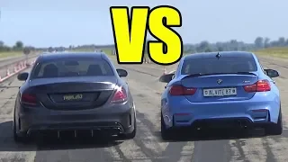 BMW M4 F82 vs Mercedes C63 AMG  🚀ACCELERATION SOUND🚀