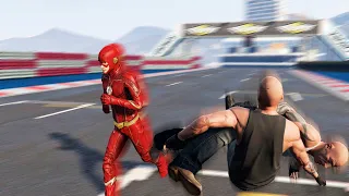 GTA 5 Stunning Ragdolls #50 - Flash - Super Speed Fails (Super Run)