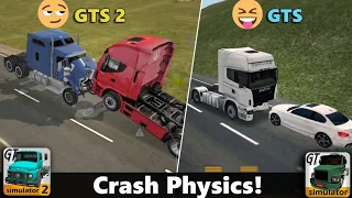 Truck Crash Comparison | Grand Truck Simulator 2 VS Grand Truck Simulator