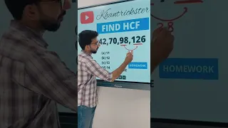 FIND HCF-Unique Trick😳#shorts #khantrickster #hcf