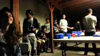 Beer pong round 3 Byron/ricky