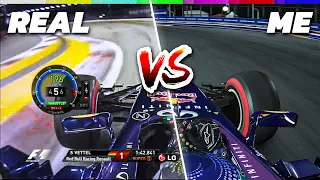 Trying to beat Sebastian Vettel's F1 2013 Singapore Pole!