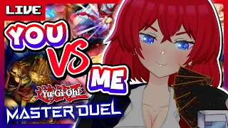 DUEL ME IN Yu-Gi-Oh! MASTER DUEL! Do You Seek Revenge?!|🔴LIVE Vtuber Match VS Viewers + ANNOUNCEMENT