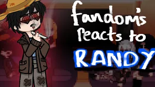 fandoms reacts to randy (South park) [read desc!!] (original ‼️)