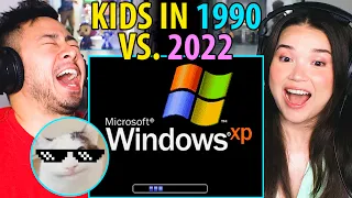 KIDS IN 1990 VS 2022 Reaction! | Beluga