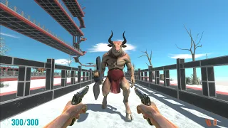 FPS Avatar with all weapons In the snow field - Animal Revolt Battle Simulator