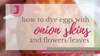 How to dye eggs with onion skins