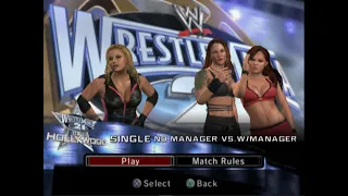 WWE - Trish Stratus vs. Christy Hemme (w/ Lita) (ALL COM) - WrestleMania 21 (2005)
