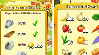 Hay Day - 6650/6650 Scheune voll 😅- 5800 Bananen🤑 & Upgrade Scheune 6700 - German