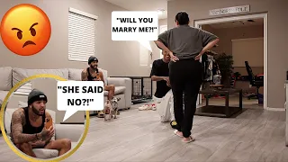 PROPOSING TO MY GIRLFRIEND PRANK!! ** SHE SAID NO! ** | Ft. JCook