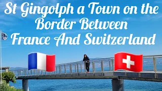 St.Gingolph  The Town in Two Countries/The Border Between France And Switzerland