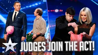 When JUDGES get involved! | Britain's Got Talent