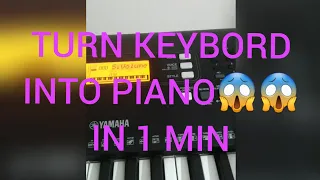 Make keyboard sound like piano in less than 1 min/How to ON sustain on(yamaha)keyboard #pianoshorts