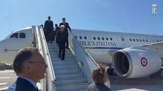 Arrivo del Presidente Mattarella a Malta in visita di Stato