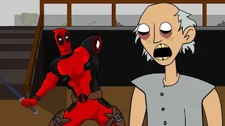 GRANNY THE HORROR GAME ANIMATION #4 : DeadPool Vs Scary Granny