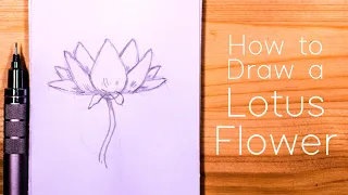 How to Draw a Lotus Flower : Step by Step for Beginners