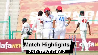 Afghanistan vs Zimbabwe 2nd Test Day 2 Highlights | AFG VS ZIM 2nd Test