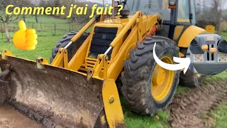 tractopelle jcb 4CX , comment regler les joysticks comme une pelle ?