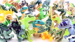 Jurassic World Lego Dinosaurs Velociraptor toys - Raptor Dinosaur toy collection - Dinosaur toys