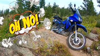 Kawasaki KLR650 VS. Single Track Mountain Bike Trail