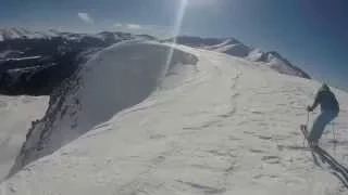 Lake chutes Breckenridge double black diamond extreme terrain crash