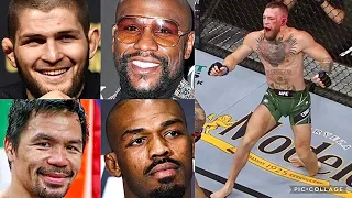 FIGHTERS REACT TO CONOR MCGREGOR BREAKING HIS ANKLE & LOSING TO DUSTIN POIRIER IN TRILOGY FIGHT