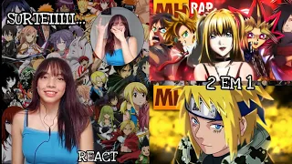 REACT 2 EM 1 MHRAP|Vibe Yondaime ⚡ (Naruto) | Vibe Animes 👻 Style Trap | Prod. Sidney Scaccio |