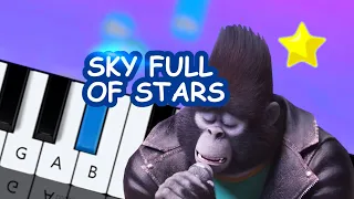 SING 2 Sky Full Of Stars BEGINNER ONE HAND PIANO TUTORIAL