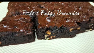 BEST & PERFECT FUDGY BROWNIE RECIPE