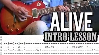 Pearl Jam - Alive Intro Guitar Lesson (With Tab)