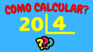 COMO CALCULAR 20 DIVIDIDO POR 4? | Dividir 20 por 4