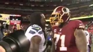 Trent williams Hits Richard Sherman in the Face