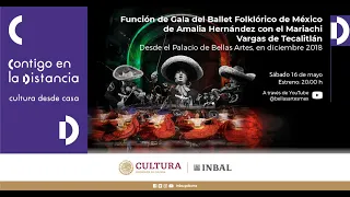 Ballet Folklórico de Amalia Hernández. Función de Gala con el Mariachi Vargas de Tecalitlán.