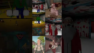 Mr.C Vs Santa Granny 2 Vs Mr Meat 2 Vs Bad Grandpa Vs Teddy Freddy &+