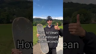 How to clean your skateboard🧽🫧