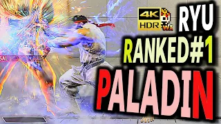 SF6: Paladin  Ryu Ranked No1  VS Juri | sf6 4K Street Fighter 6