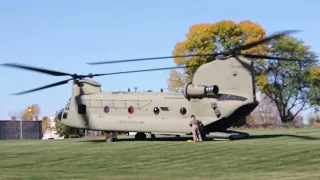 Chinook 47F Landing at Rockwell Collins